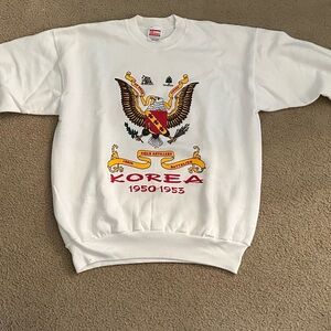 Vintage Hanes 196th Field Artillery Korea 1950-1953 Sweater Size Large